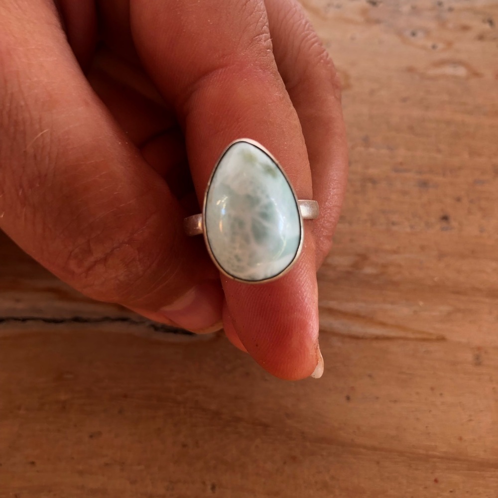 Amazonite Silver Ring. - Picture 3 of 5